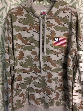 2008 Original Wu-Tang Camouflage Pullover Hoodie - Olive/Brown/Gray